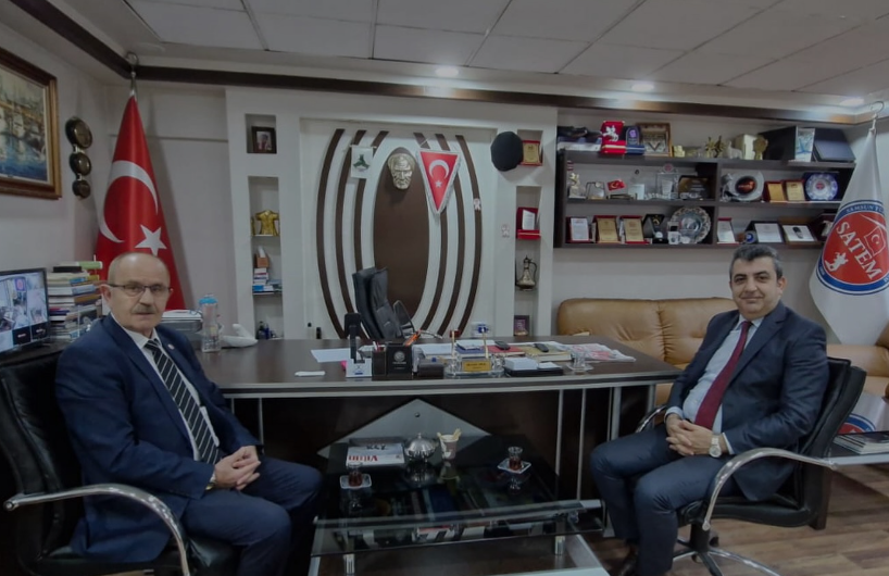 Halil İbrahim Temiz , Satem Başkanımız Mevlüt Oral’ı kurumumuzda ziyaret etti.