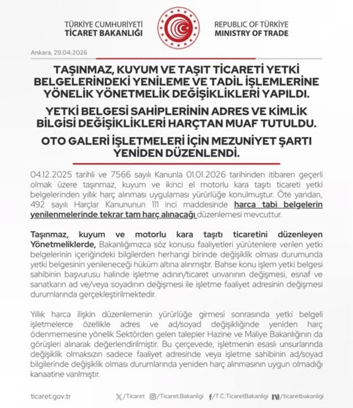 SEKTÖRÜMÜZ ADINA ÖNEMLİ GELİŞME